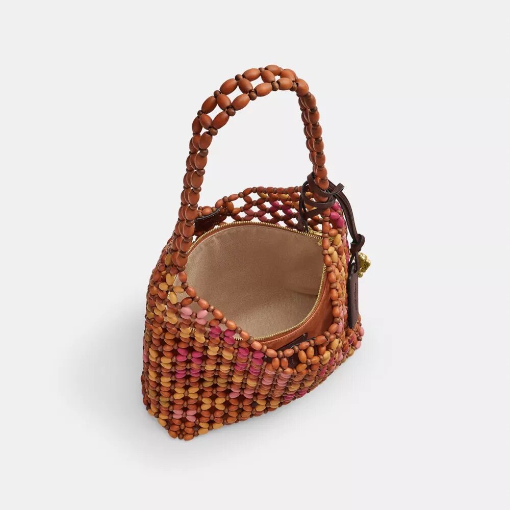 Ahşap Boncuklu Brooklyn Omuz Çantası 28