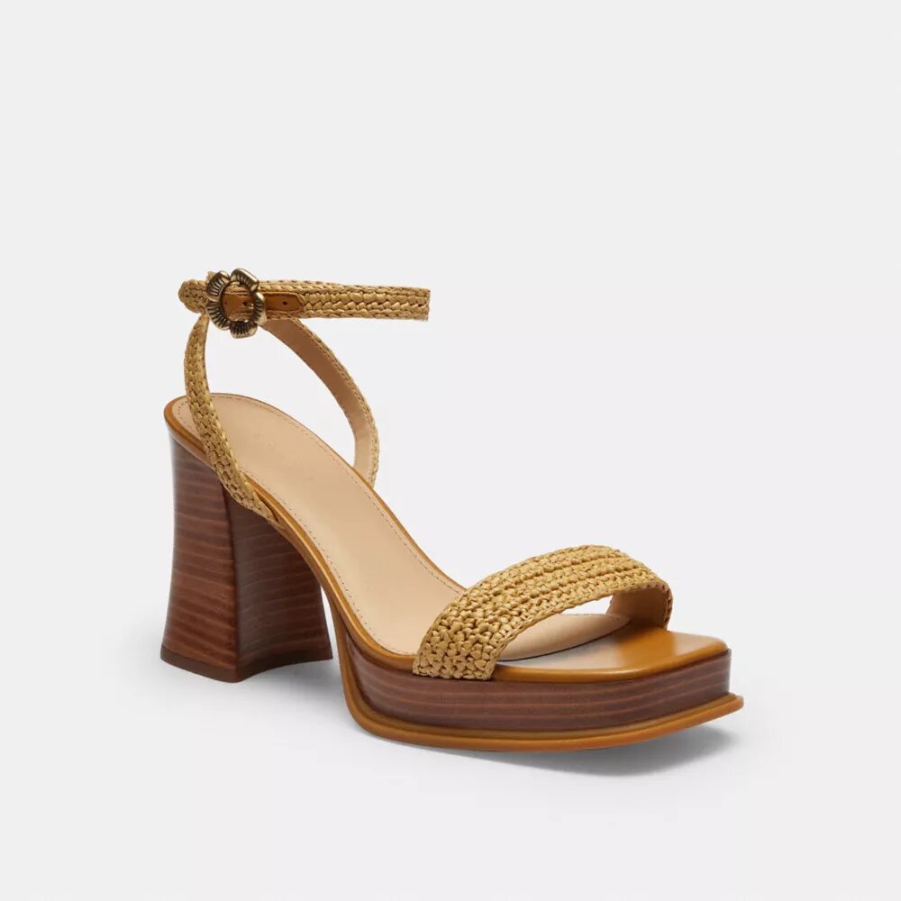 Çay Gülü Platform Sandalet