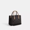 Blok Desenli Signature Canvas Maggie Küçük Tote Çantası