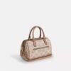 Blok Desenli Signature Canvas Rowan Satchel Çanta