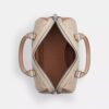 Blok Desenli Signature Canvas Rowan Satchel Çanta