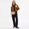 Blok Desenli Signature Canvas Rowan Satchel Çanta