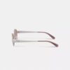 C Hardware Metal Dar Oval Güneş Gözlüğü
