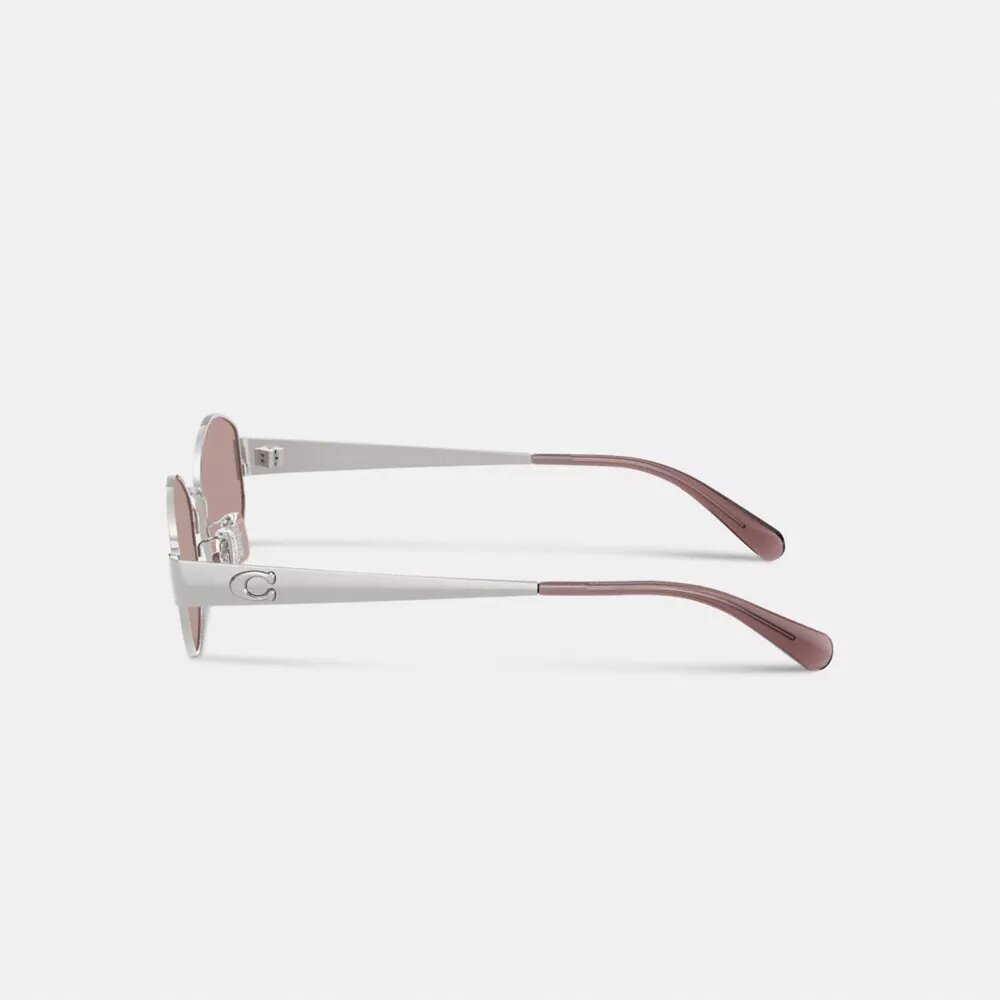 C Hardware Metal Dar Oval Güneş Gözlüğü