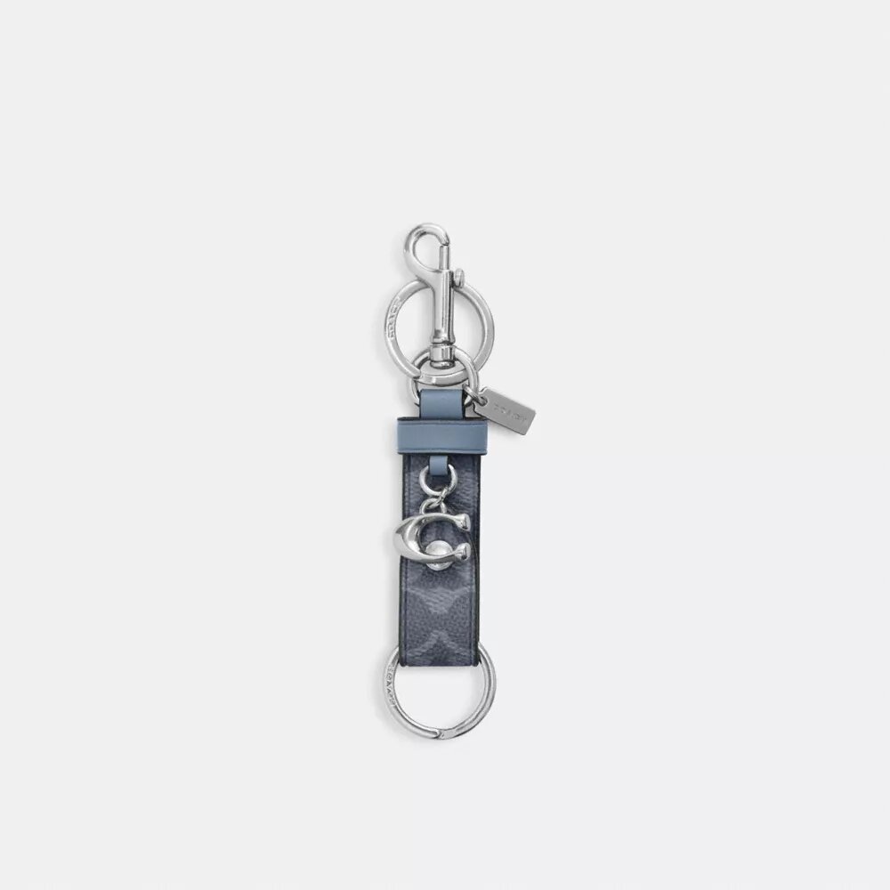 Charm'lı Signature Canvas Trigger Çıtçıtlı Çanta Süsü