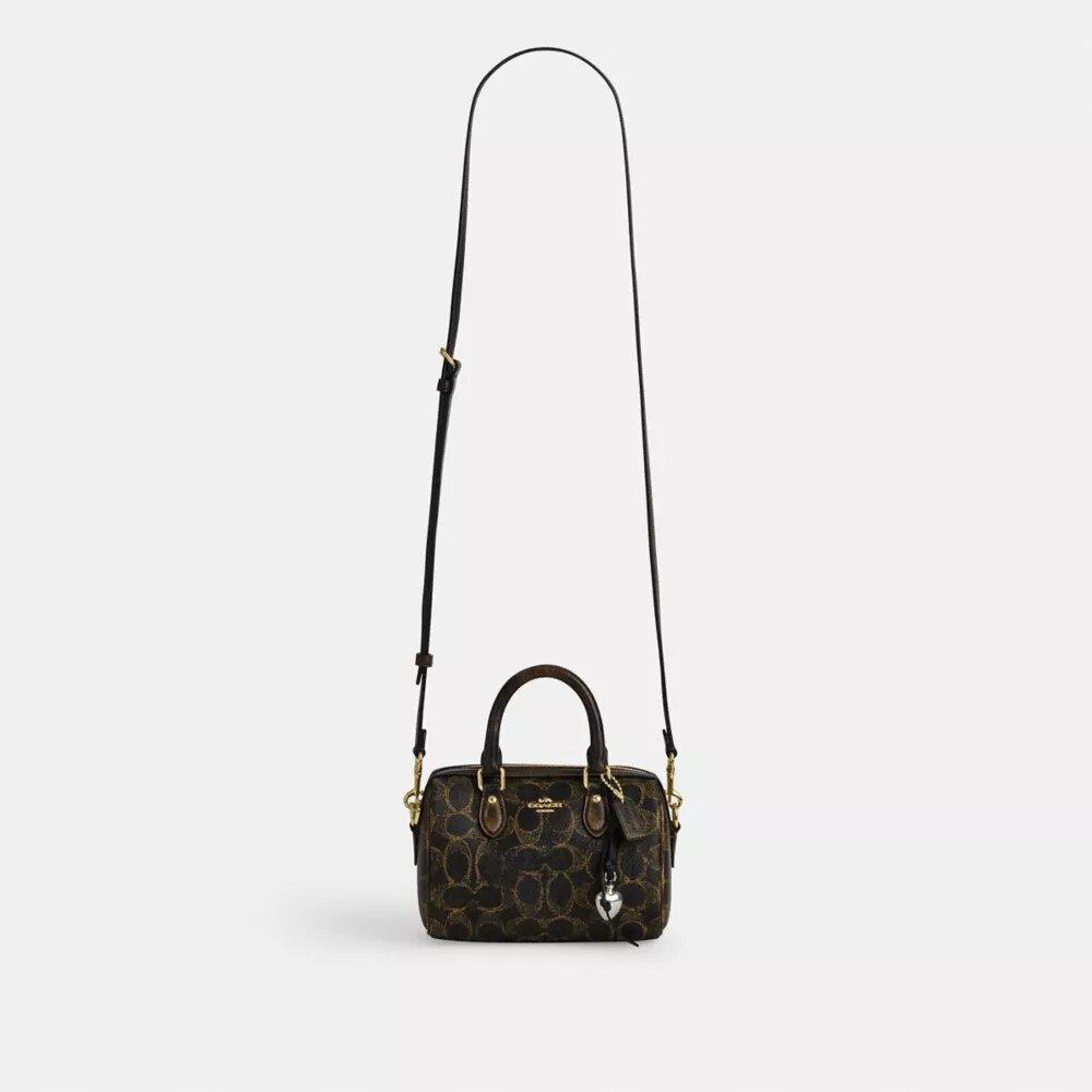 Charms Detaylı Loved Signature Canvas Mini Rowan Çapraz Askılı Çanta