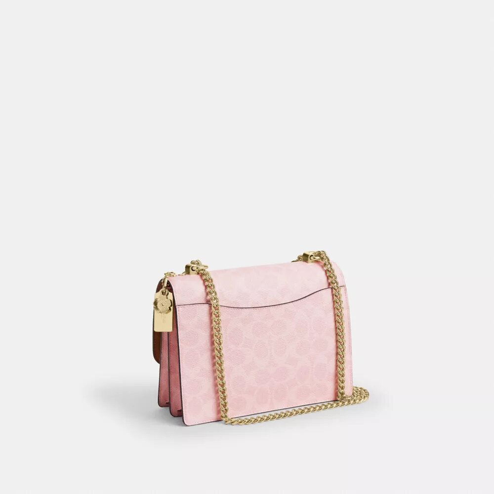 Charms Detaylı Signature Canvas Klare Çapraz Askılı Çanta
