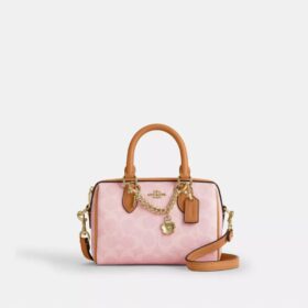 Charms Detaylı Signature Canvas Mini Rowan Çapraz Askılı Çanta
