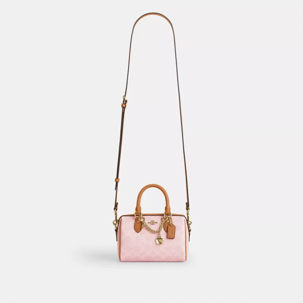 Charms Detaylı Signature Canvas Mini Rowan Çapraz Askılı Çanta