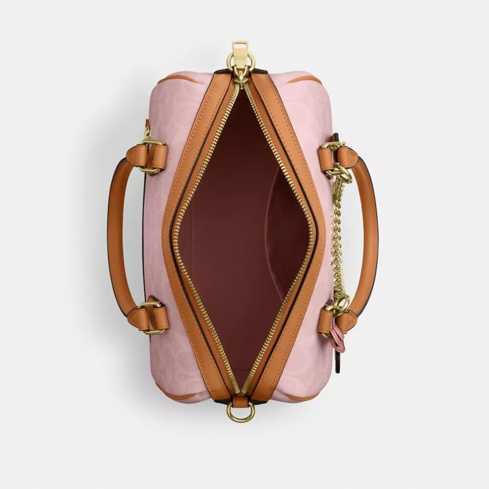 Charms Detaylı Signature Canvas Rowan Satchel Çanta