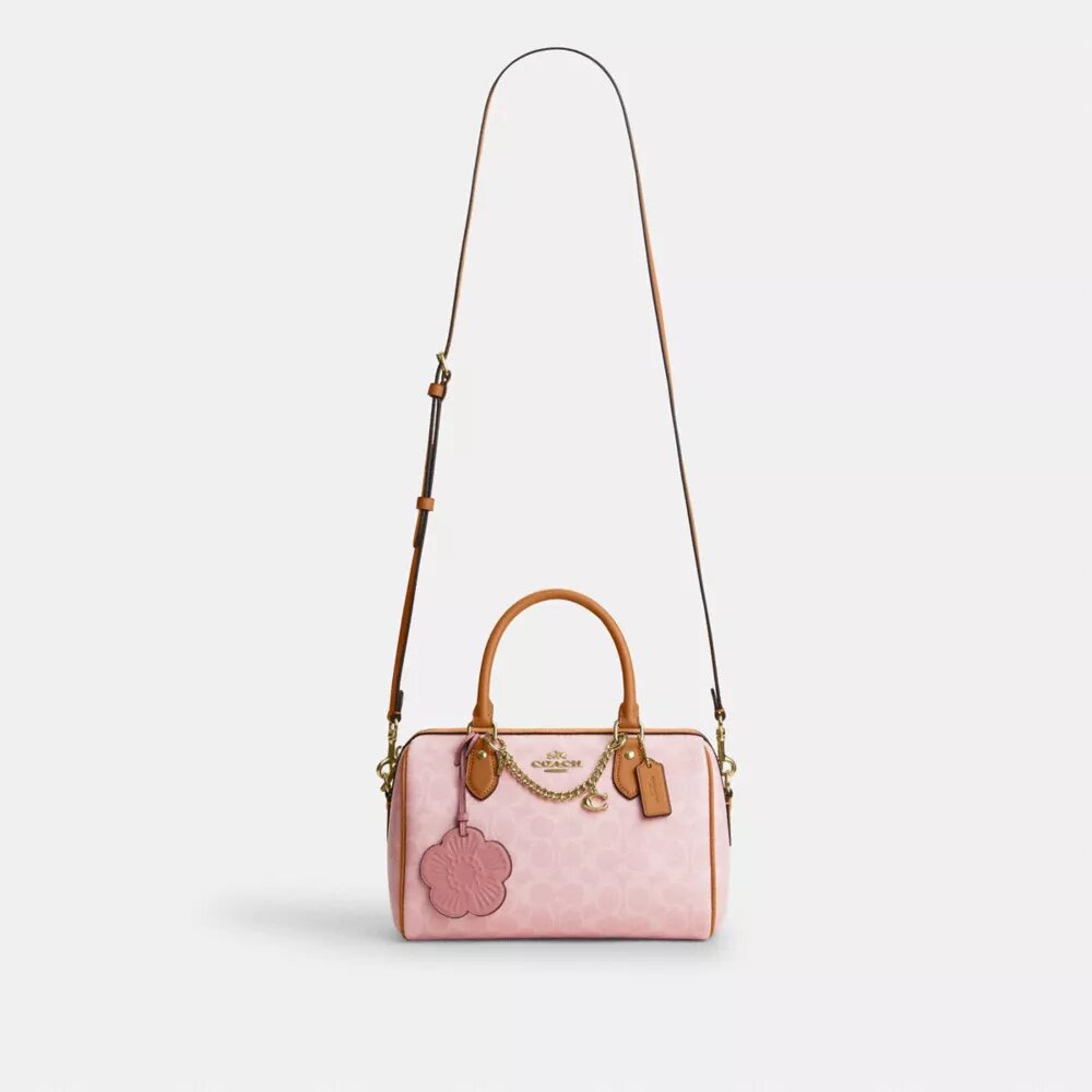 Charms Detaylı Signature Canvas Rowan Satchel Çanta