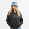 Coach Script İşlemeli Denim Kova Şapka