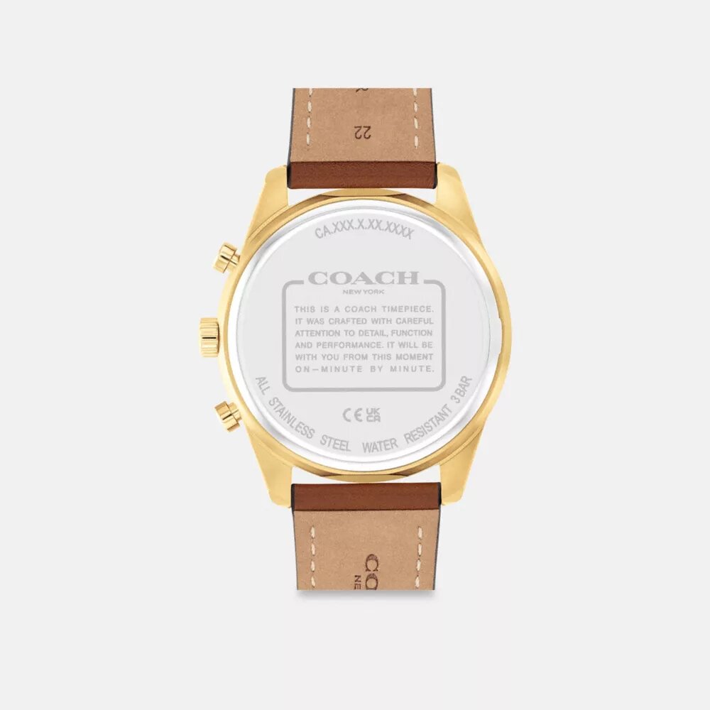 Cole Kronograf Saat, 44 mm