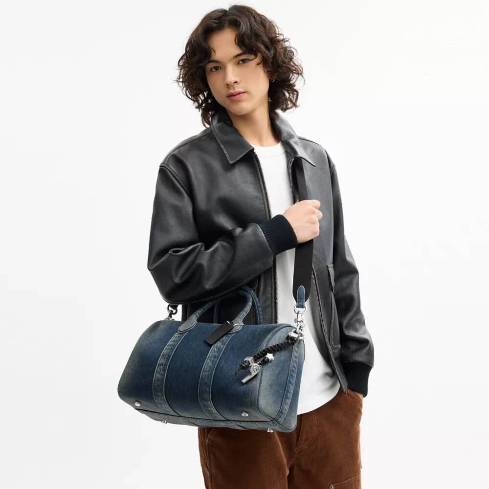 Compass Çanta 35, Yenilenebilir Pamuklu Denim ve Süsler