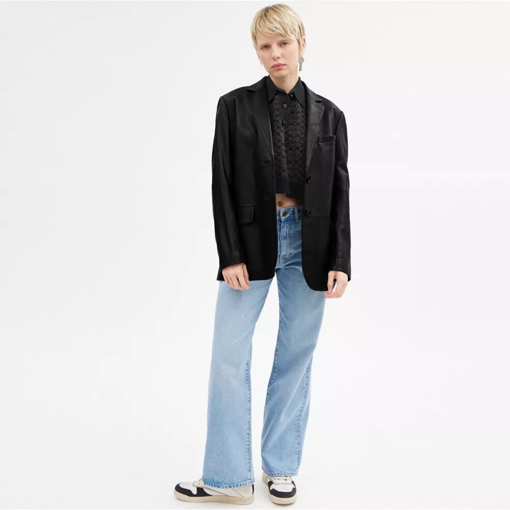 Deri Blazer Ceket