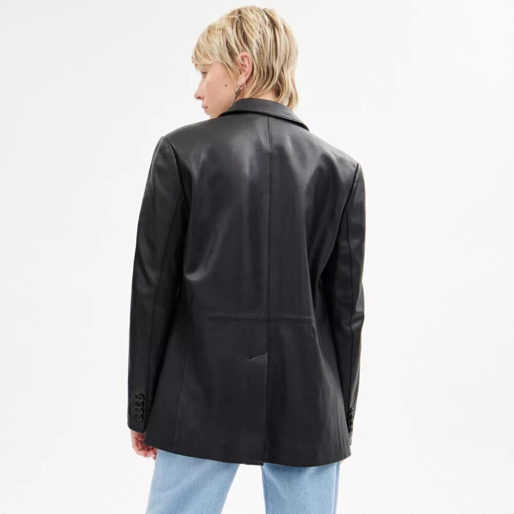 Deri Blazer Ceket
