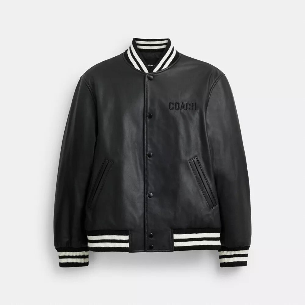 Deri Varsity Ceket