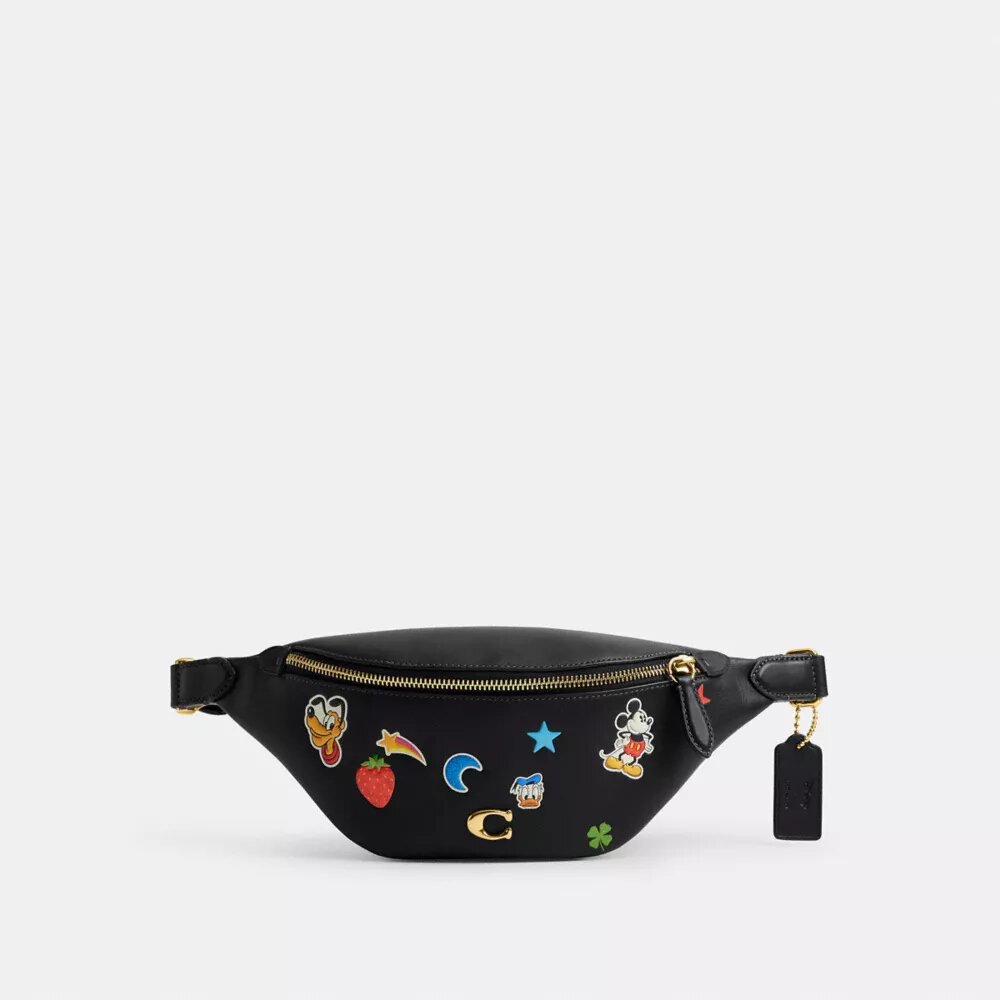 Disney X Coach Charter Bel Çantası 7, Çıkartma Desenli
