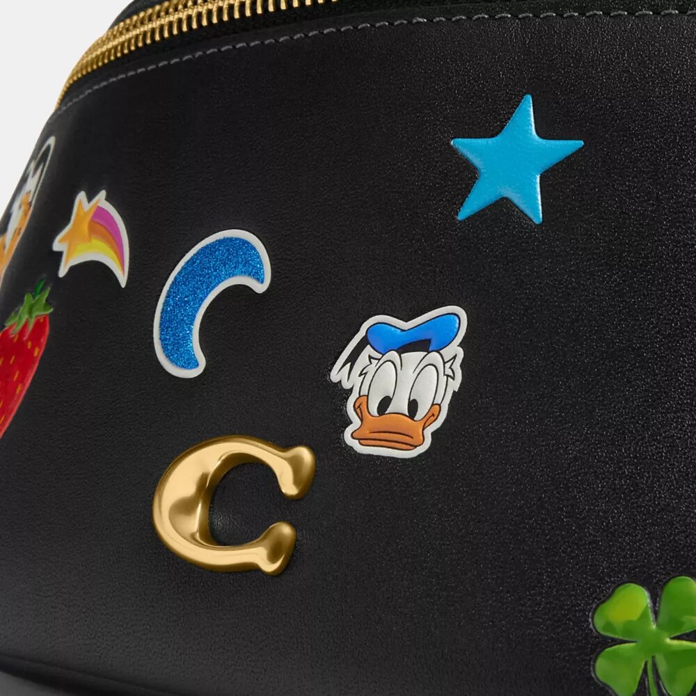 Disney X Coach Charter Bel Çantası 7, Çıkartma Desenli