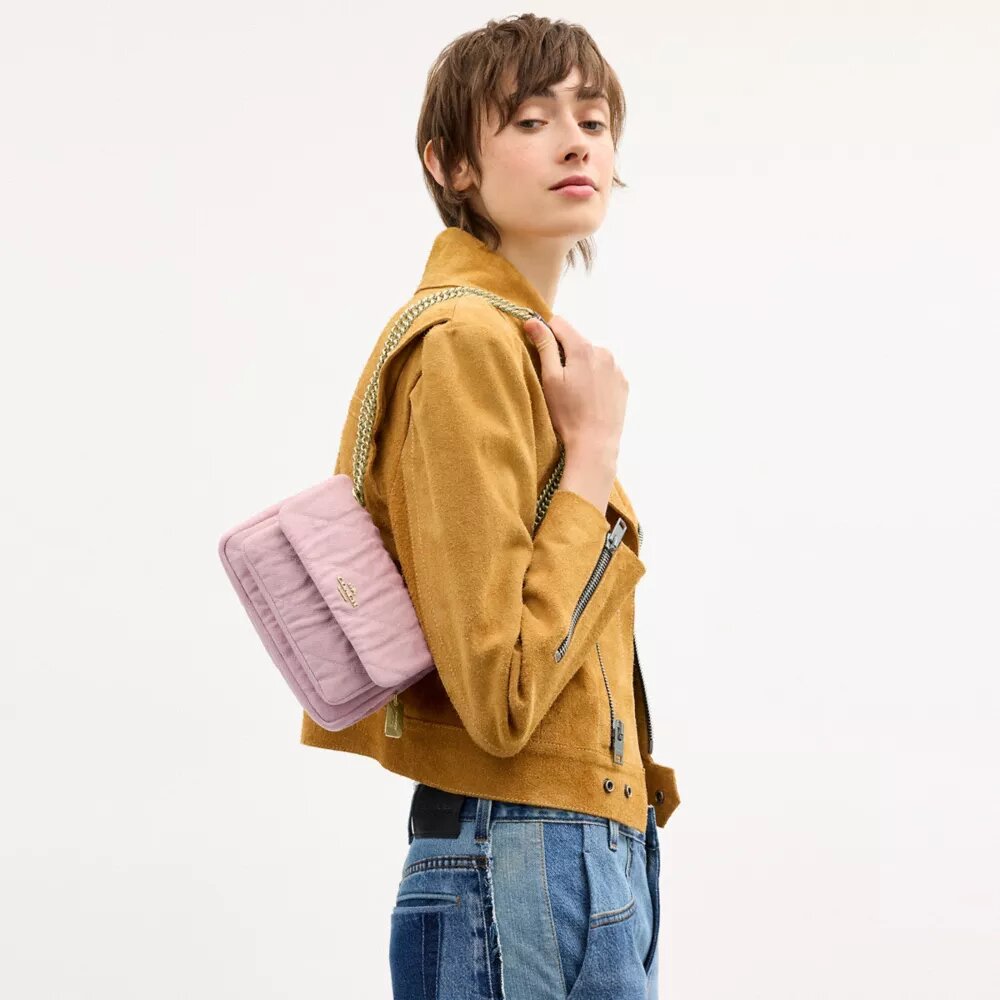 Elodie Çapraz Çanta 18, Kapitone Desenli Loved Denim