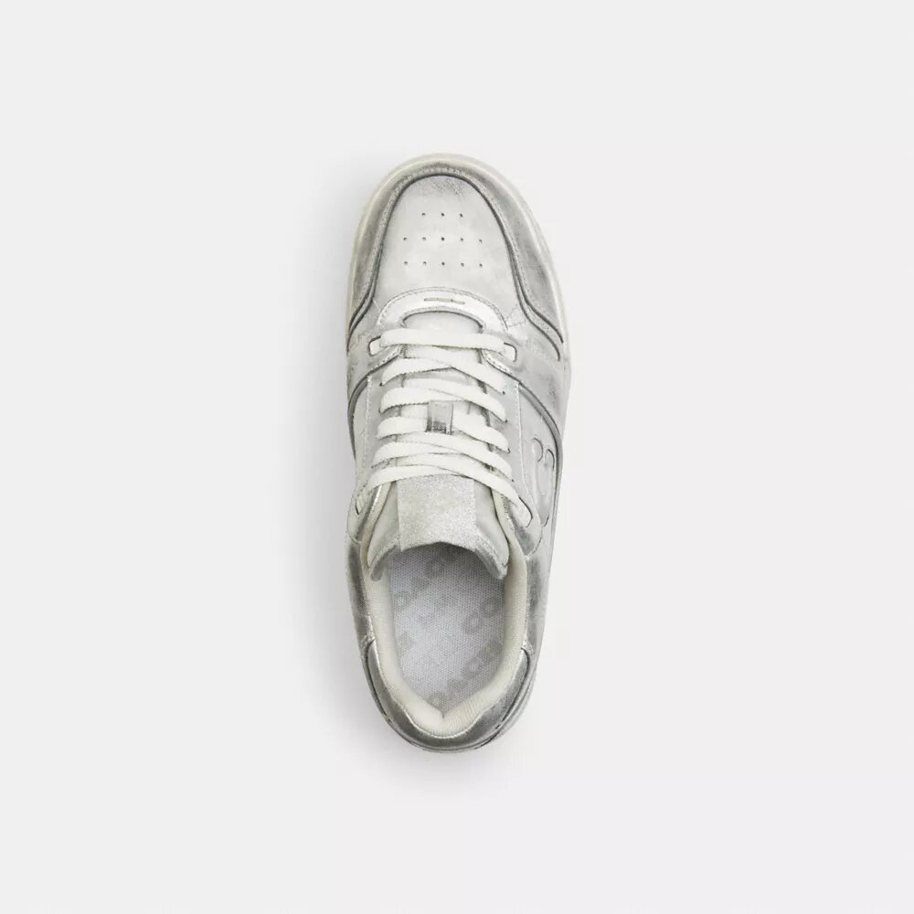 Eskitilmiş Metalik Deri Soho Sneaker'lar