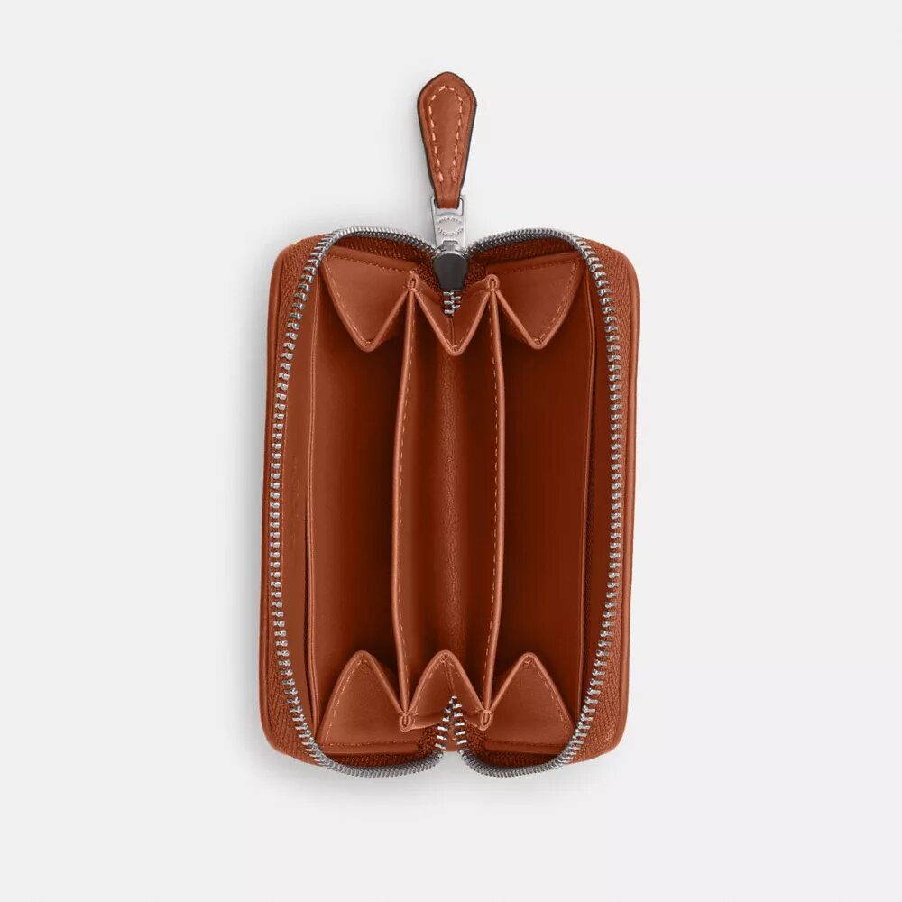 Essential Küçük Fermuarlı Kartlık, Kristal İmzalı Jakarlı