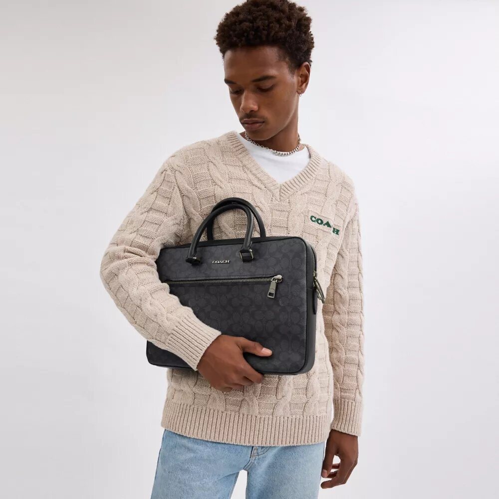 Ethan Slim Brief, Signature Canvas