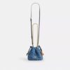 Faye Mini İpli Çanta, İmza Denim