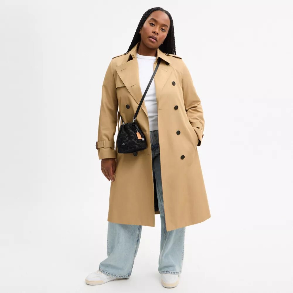 Faye Mini İpli Çanta, İmza Denim