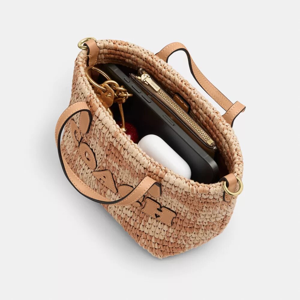 Gingham Desenli City Mini Tote Çanta