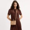 Gingham Desenli City Mini Tote Çanta