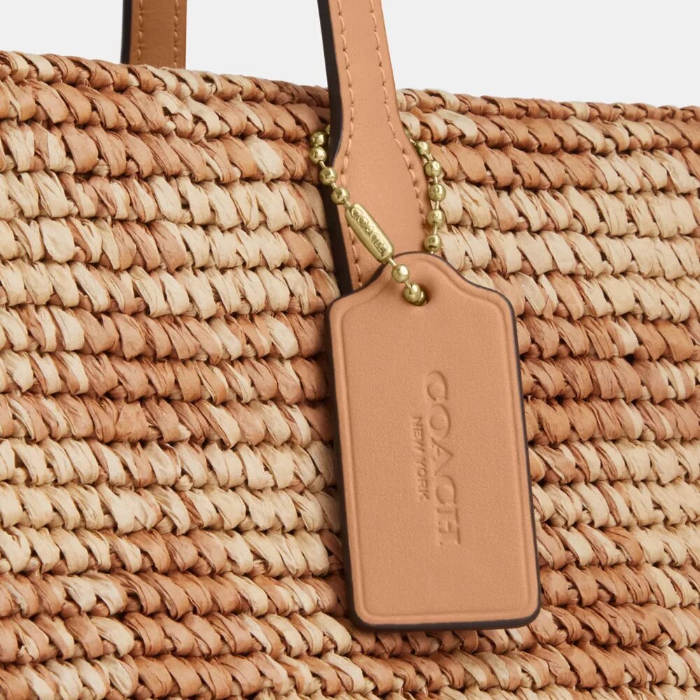 Gingham Desenli Şehir Tote Çantası