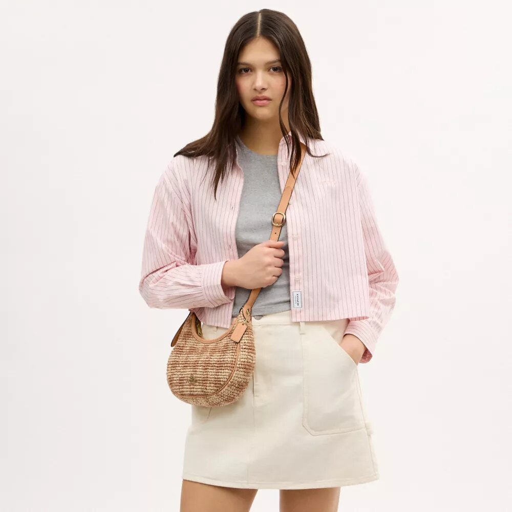Gingham Desenli Emily Omuz Çantası