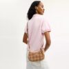 Gingham Desenli Teri Mini Çapraz Askılı Çanta