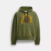 Giysi Boyalı Spiral Kapüşonlu Sweatshirt