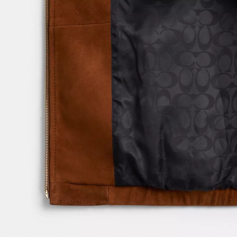 Heritage C Oversized Süet Bomber