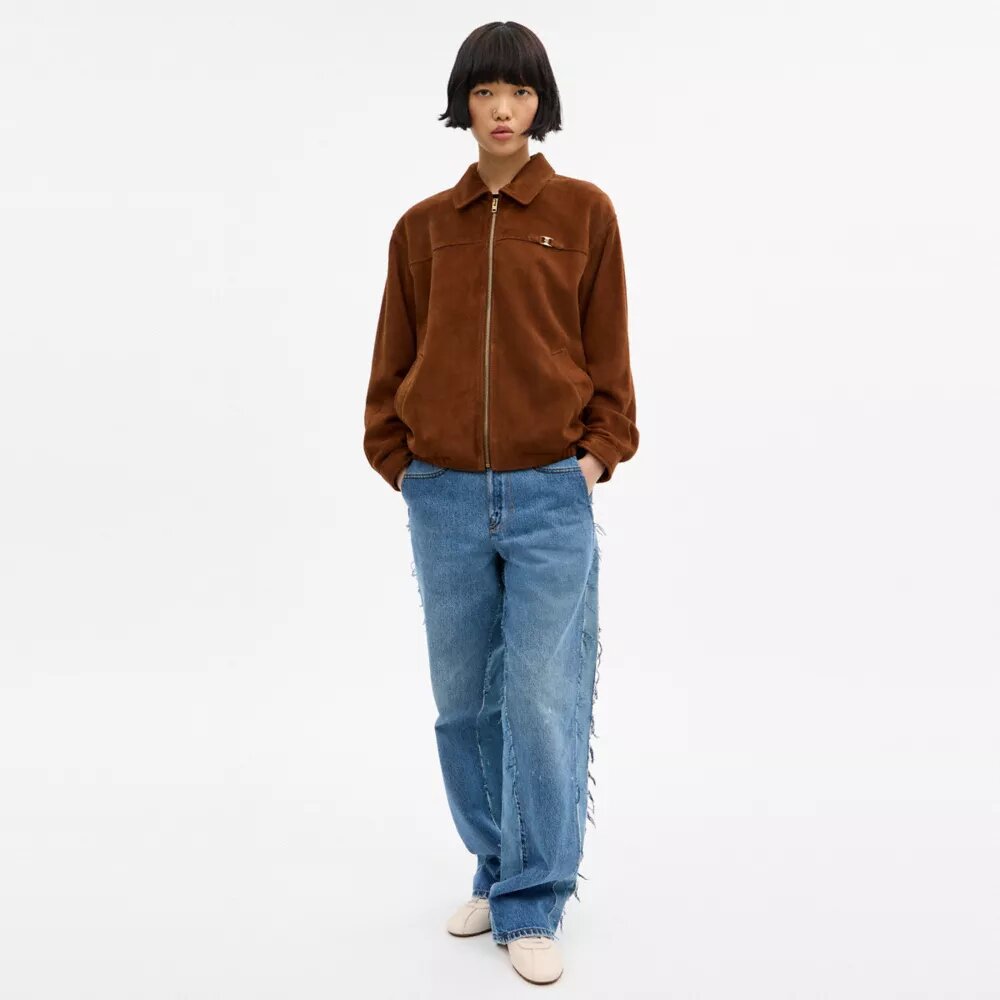 Heritage C Oversized Süet Bomber