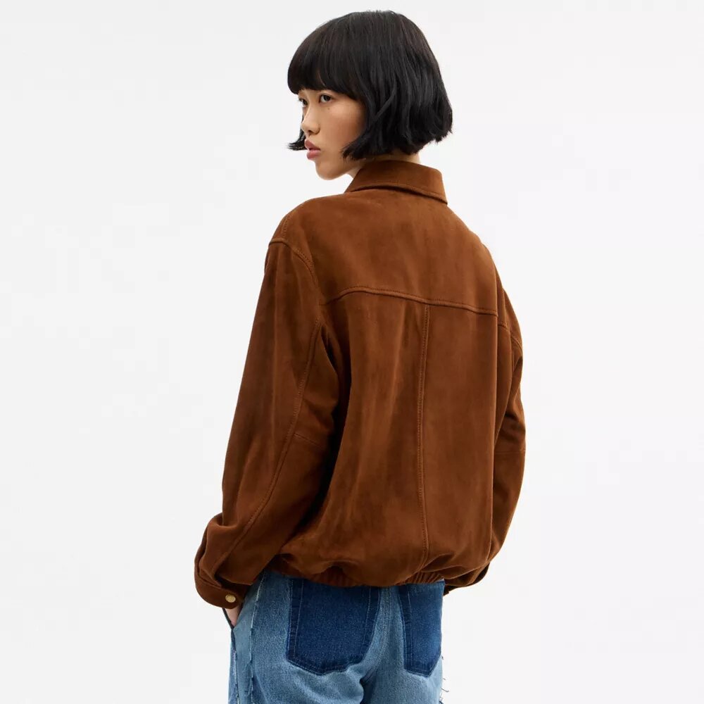 Heritage C Oversized Süet Bomber