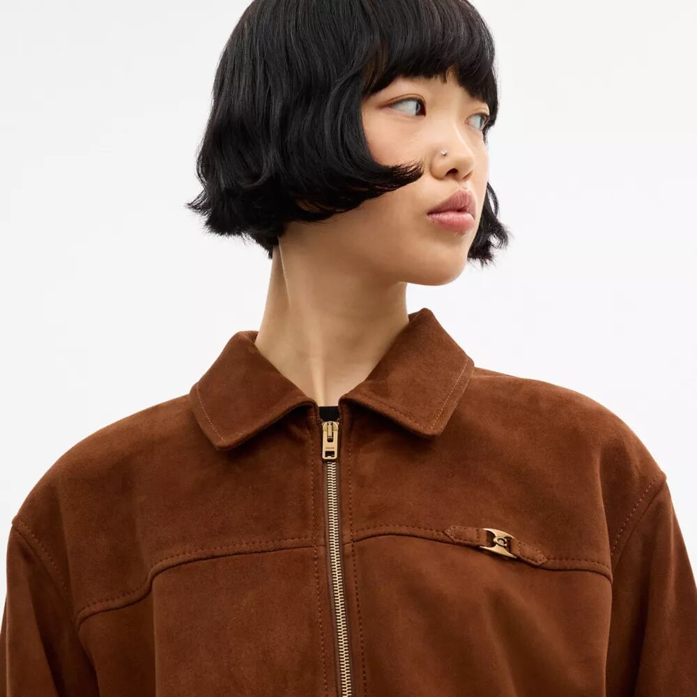Heritage C Oversized Süet Bomber