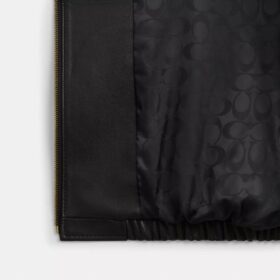 Heritage C Plakalı Oversized Deri Ceket