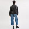 Heritage C Plakalı Oversized Deri Ceket