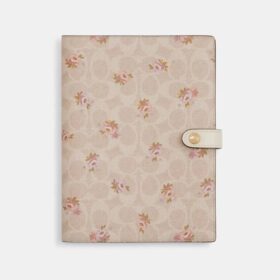 Çiçek Desenli Signature Canvas Defter
