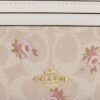 Çiçek Desenli Signature Canvas Mini Skinny Kimlik Kılıfı