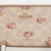Çiçek Desenli Signature Canvas'tan Uzun Fermuarlı Cüzdan