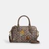 Çiçek Nakışlı İmza Jakarlı Rowan Satchel Çanta