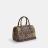 Çiçek Nakışlı İmza Jakarlı Rowan Satchel Çanta