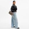 Çiçek Nakışlı İmza Jakarlı Rowan Satchel Çanta