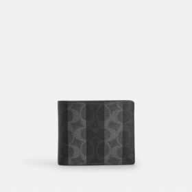 Çizgili Signature Canvas 3'ü 1 Arada Cüzdan