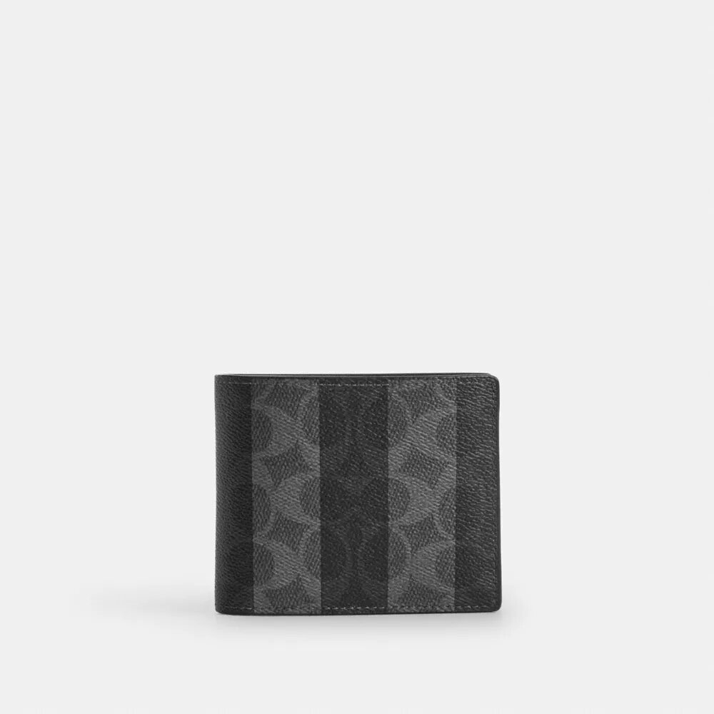 Çizgili Signature Canvas 3'ü 1 Arada Cüzdan