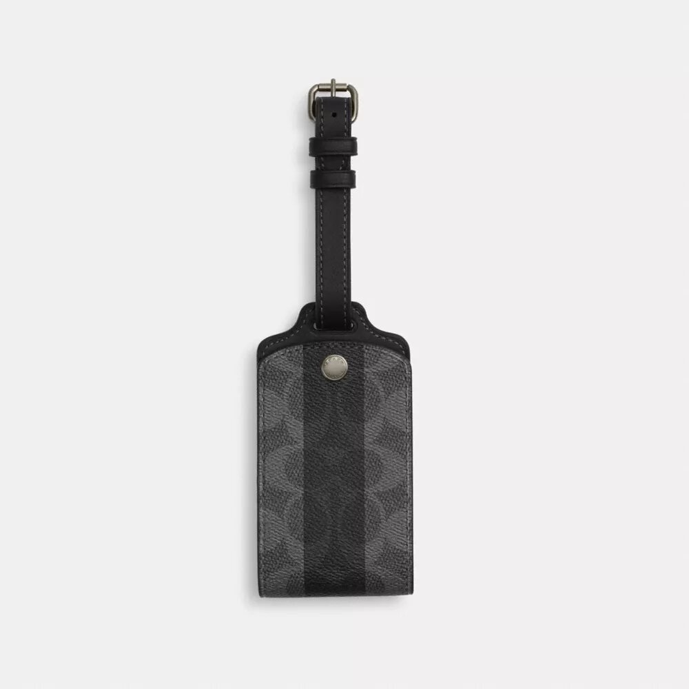 Çizgili Signature Canvas Bagaj Etiketi